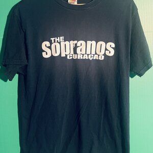 The Sopranos Curaçao T-Shirt Size M Vintage 2000s Fruit of the Loom Heavy Cotton